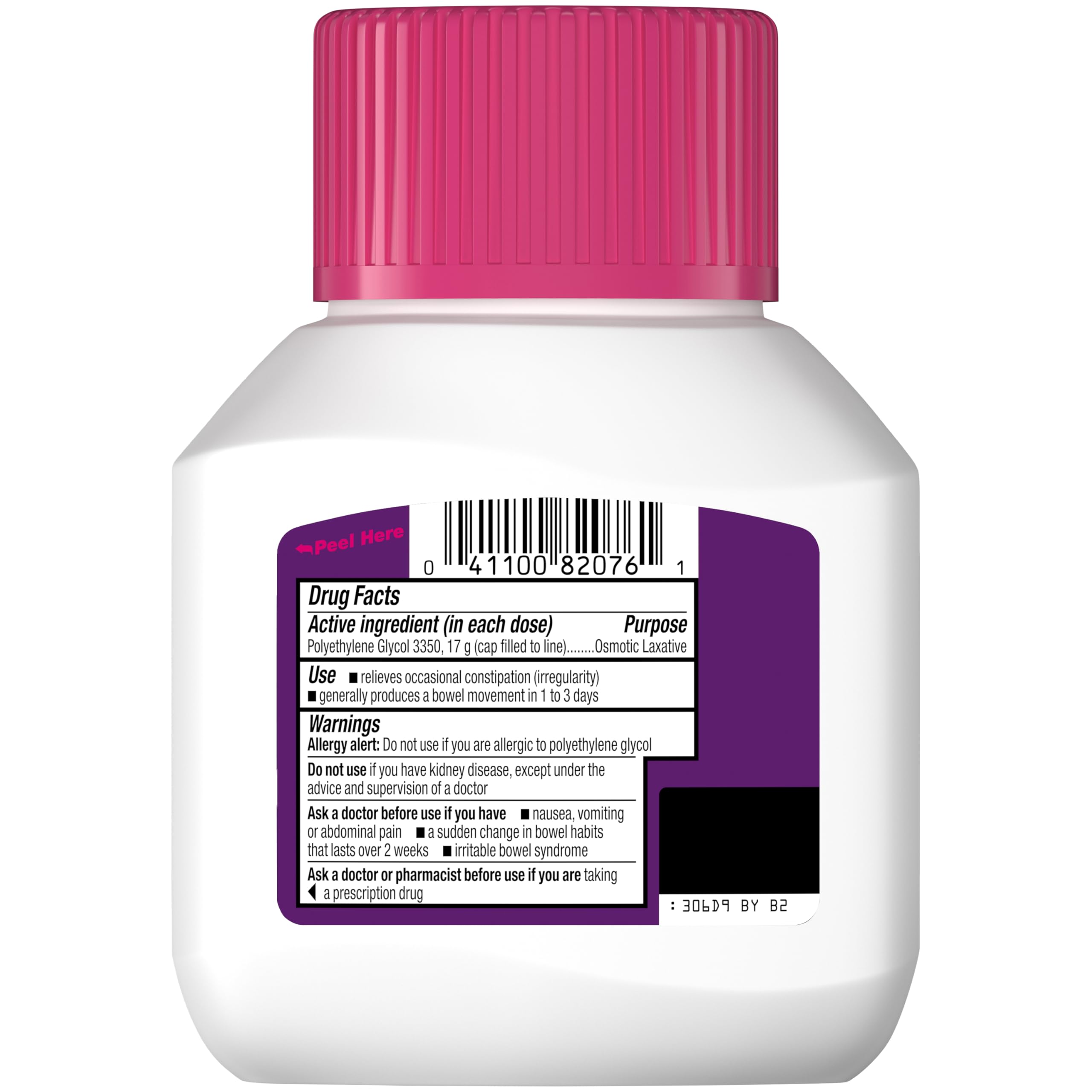 MiraLAX Laxative Powder, Gentle Constipation Relief For Adults, Stool Softener With Peg 3350, Nonstimulant Laxative, No Harsh Side Effects, Osmotic Laxative, 7 Dose — Amazon image 8