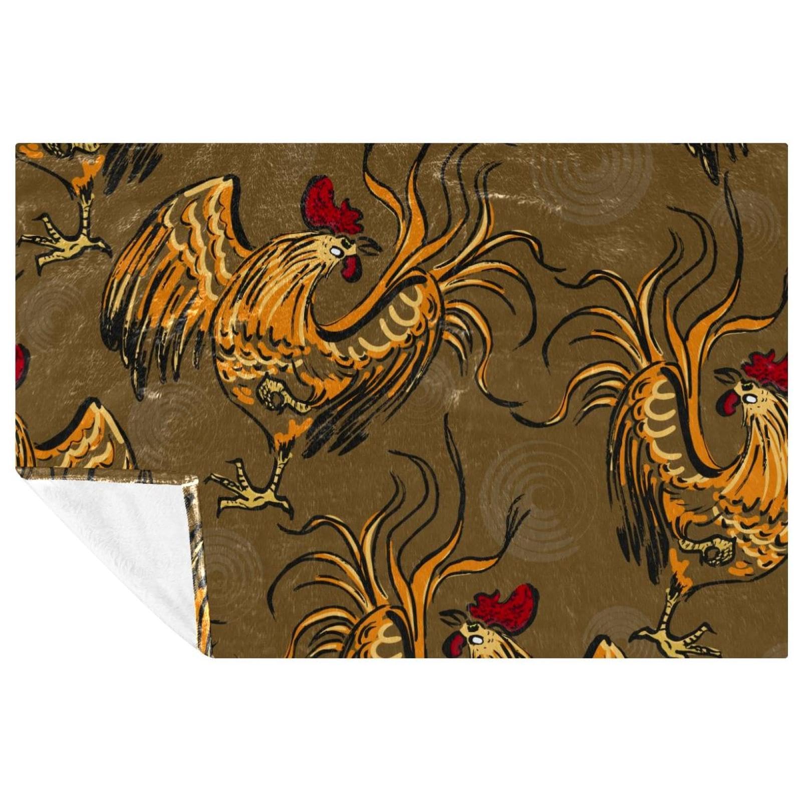 Couverture chaude Furious Rooster isolante pour camping et nuit fraîche