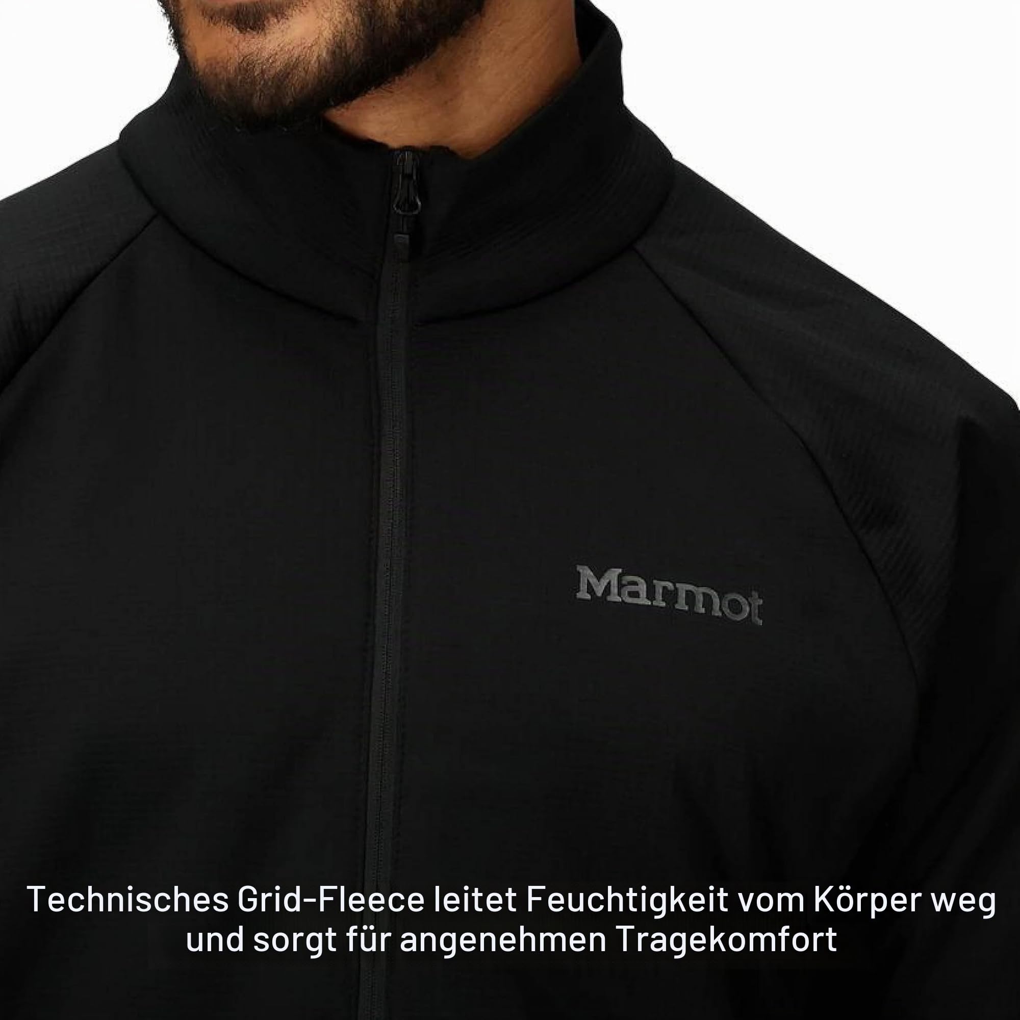 Marmot Herren Leconte Fleece Jacket Warme Fleece-Jacke, Jacke mit Reißverschluss in voller Länge, atmungsaktiv, winddichte Weste, leicht zu packen, ideal für Wandern & als Midlayer (1er Pack)