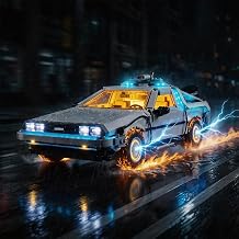 BrickSoul Light Up Kit Lego 77256 Speed Champion Time Machine Back to the Future Building Set Upgrade Cable Hiding Technology Lighting Accessories 77256 Set Not Included