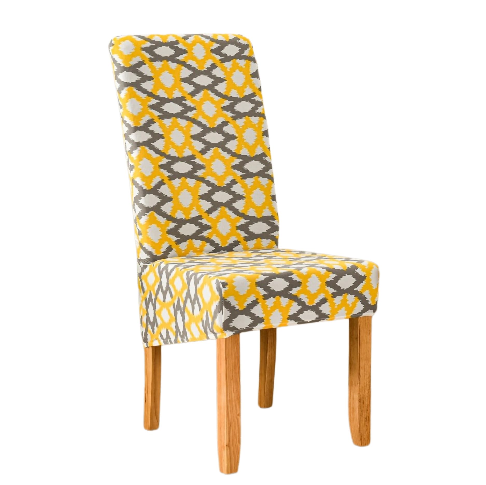 EBETA 6er Elastische Stuhlbezug Groß Stuhlhussen Stretchhusse, Stretch Stuhlbezüge Hunssen für große Esszimmerstühle Waschbar (Golden)