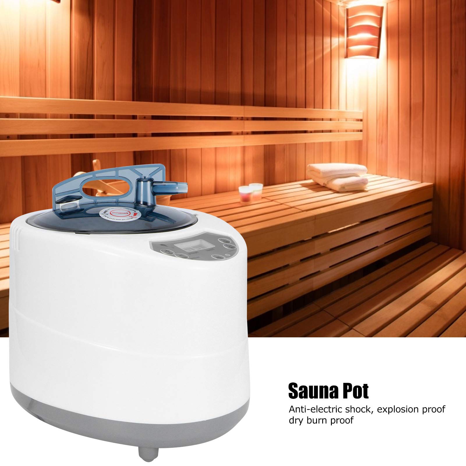 Fdit Générateur de Vapeur Sauna 220V Ménage Machine Soins de santé avec Fumigation des Pieds à la Vapeur pour Les Saunas de Fumigation
