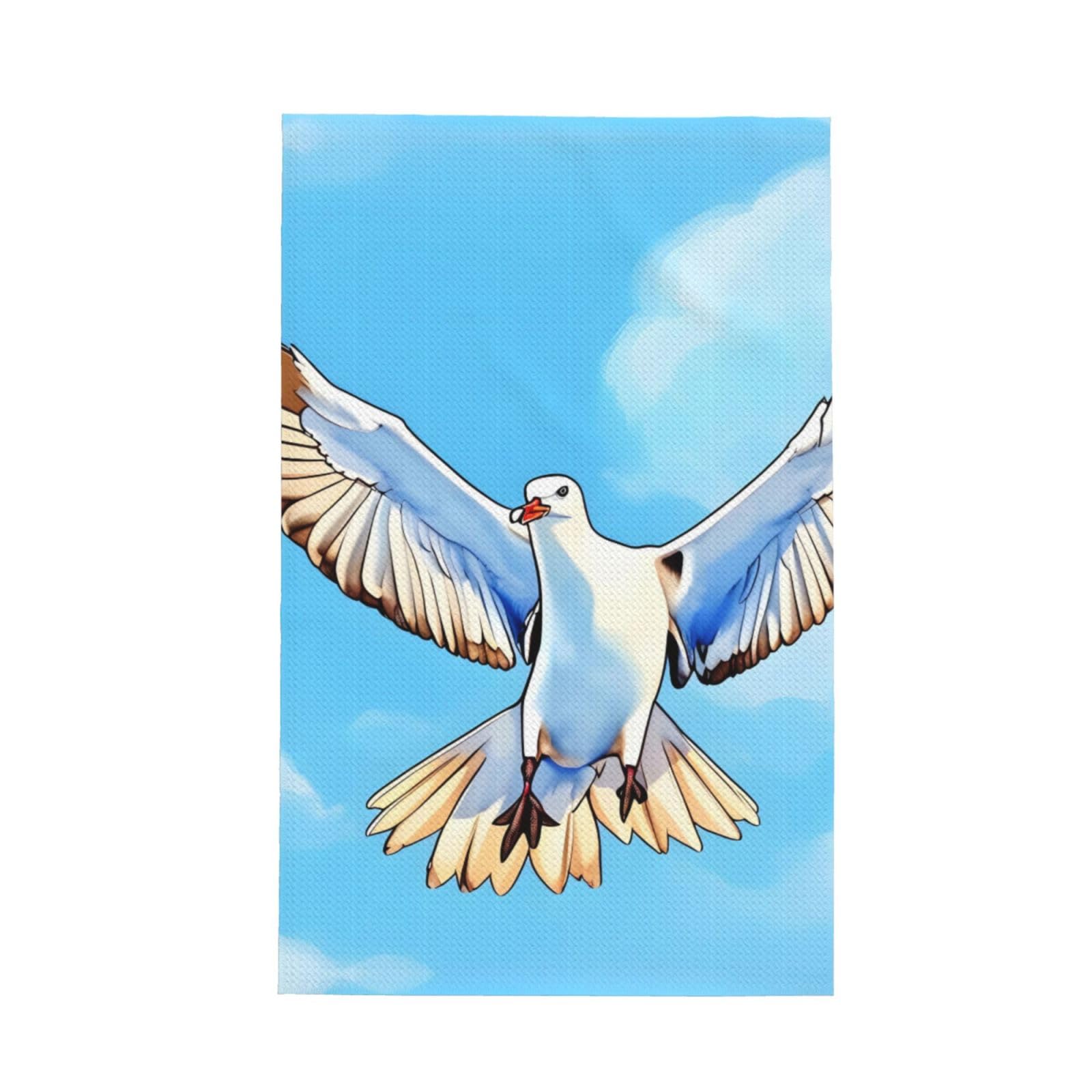 SXZVVBN Seagulls in flight Super Absorbent Microfibre Waffle Towels Fast Drying Dish Cloths Home Cafe Barista