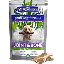 The Missing Link Pet Kelp Canine Joint & Bone 8oz Superfood Powdered Supplement, Organic & Limited Formula Supports Mobility for Adult & Senior Dogs