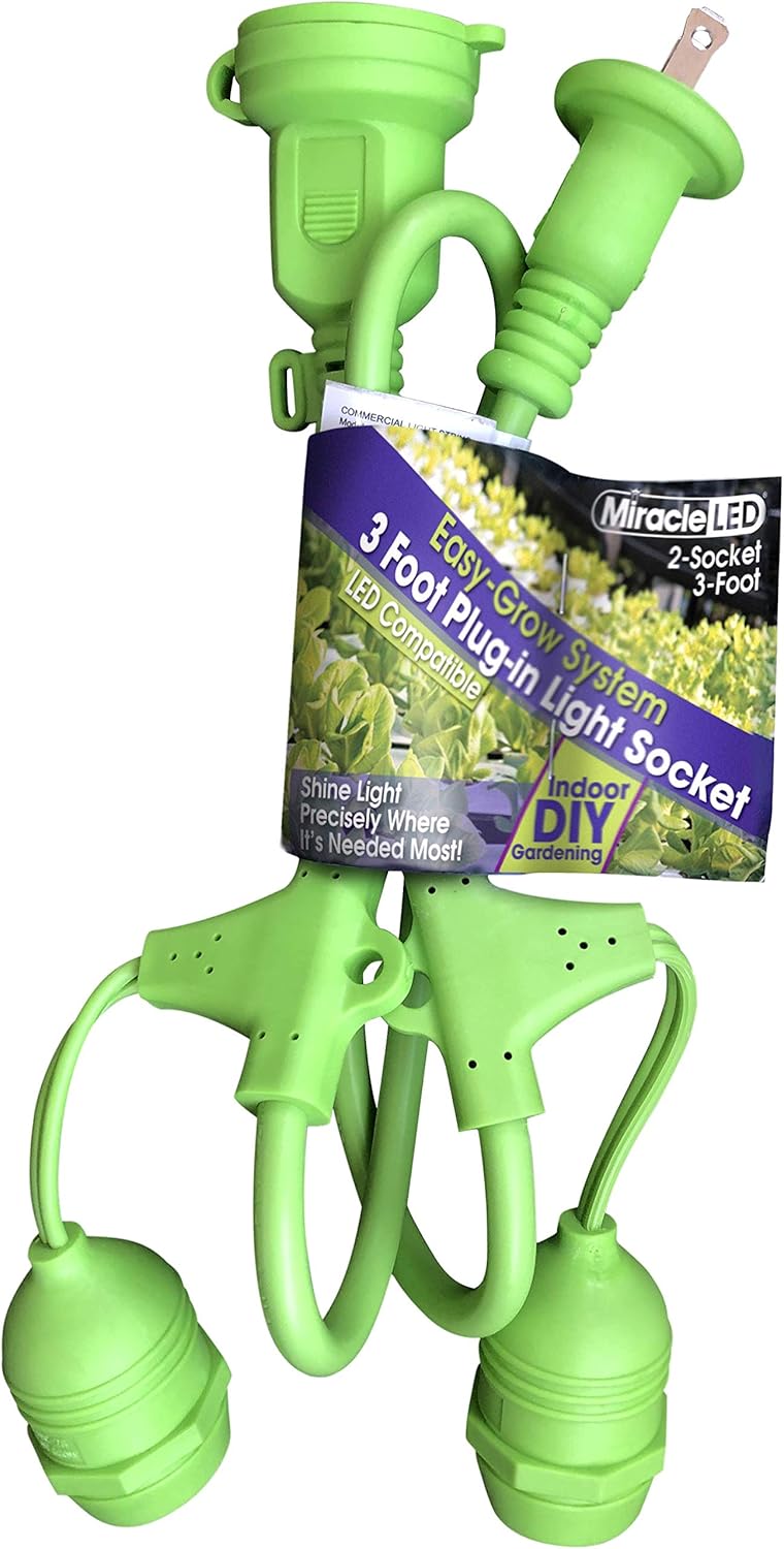Easy Grow Plug-in Light Socket, 2-Socket