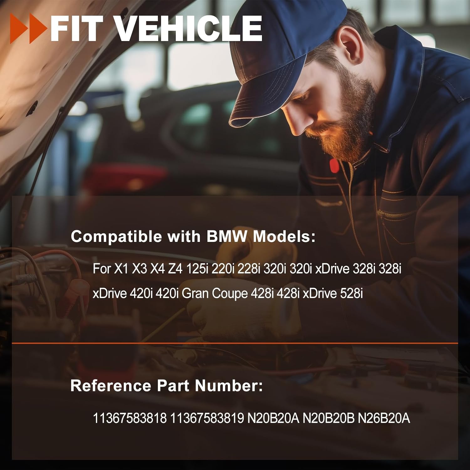 VVT Camshaft Sprocket Gears Intake & Exhaust - Compatible with BMW X3 X4 Z4 520 528 328 428i N20 N26 - OE 11367583818 11367583819