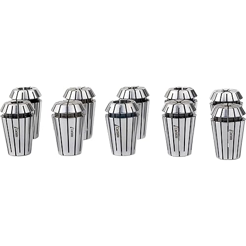 Ultra TIR 0.0002" Precision ER20 Collet Set INCH 11PC for CNC Engraving Machine & milling Lathe Tool 1/8 to 1/2