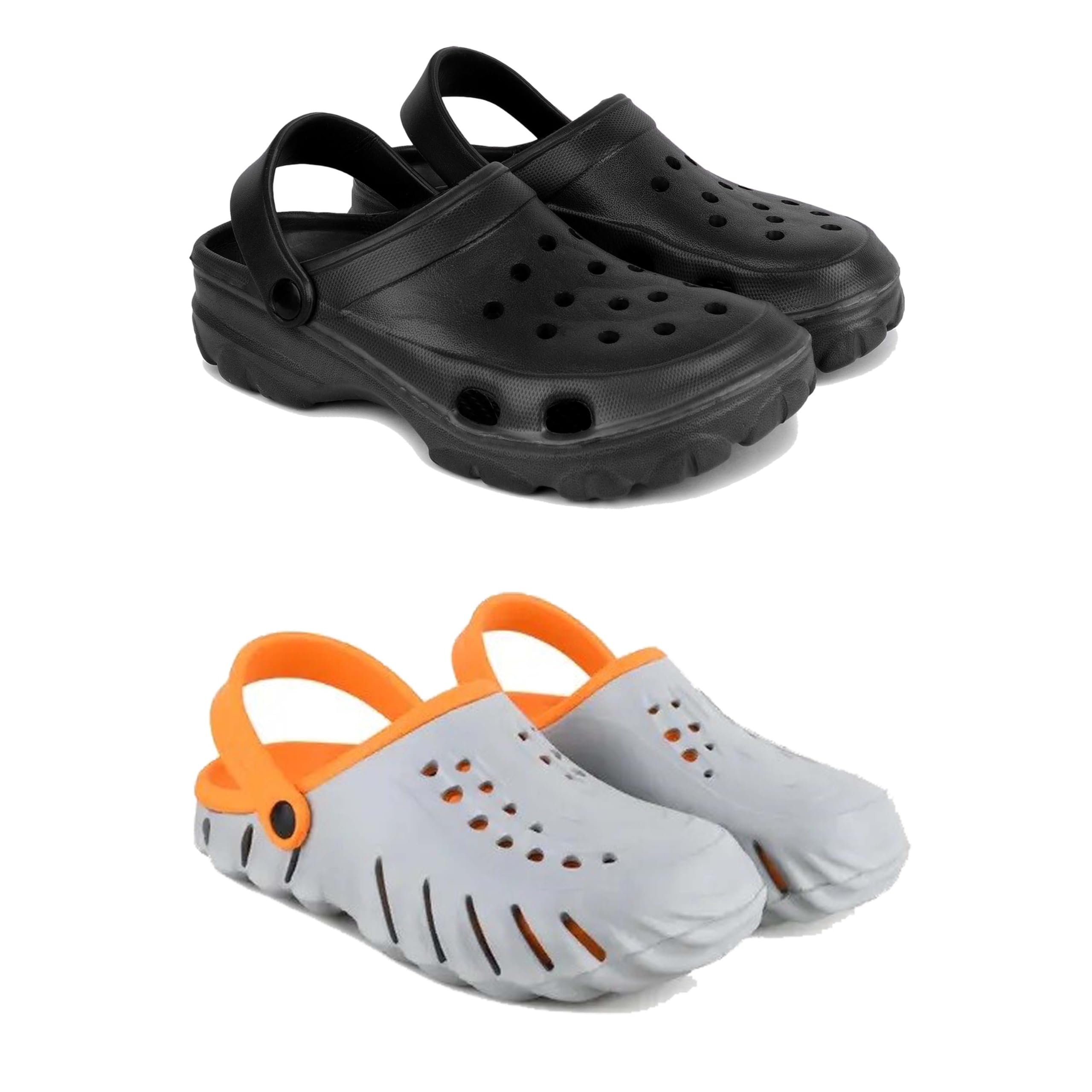 Men's Sandals Clogs| Lightweight Wear| Stylish & Easy to Wear For Men's PCV-SAN-(2-COMBO)-3123-3150