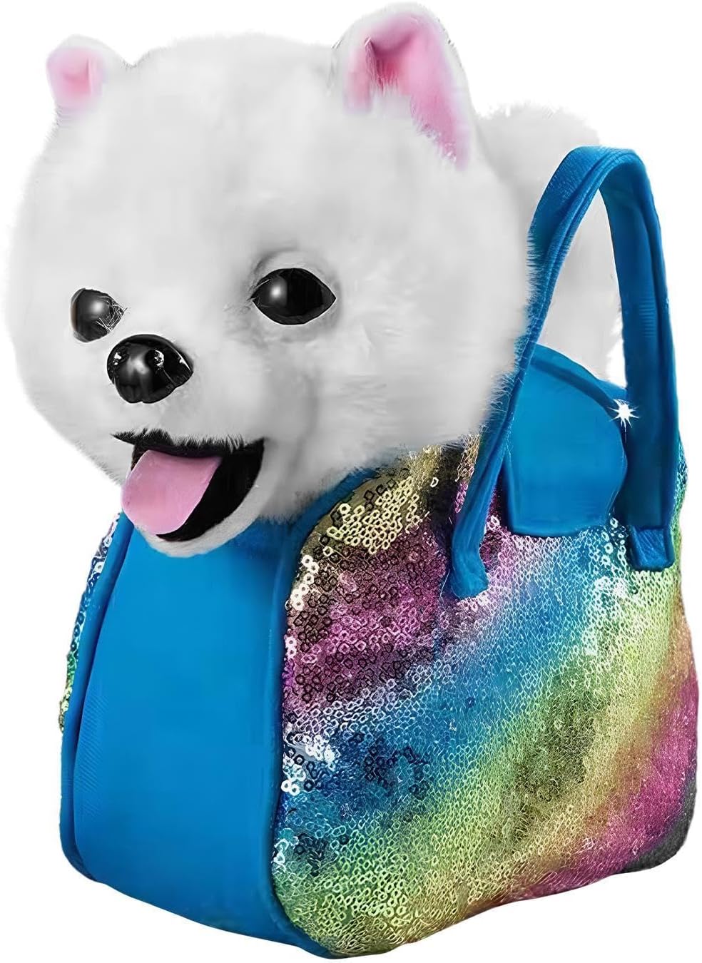 Battery Operated Dog, Interactive Electronic Pet, Singing Barking Puppy, Fun Learning Feature, for Boys Girls Kids Teens Children Living Room Bedroom Dorm Travel Apartment 6.3x4.33x9.45 Inches