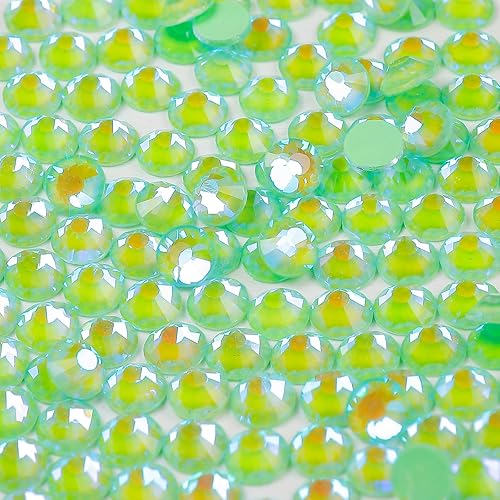 Vista 145 de Genie Crystal ss34 Red Glass Rhinestones 288 Pcs, 7.0 mm Big Light Siam Flatback Rhinestone, Diamond Cut Gems for Crafts, Face Mask, Makeup