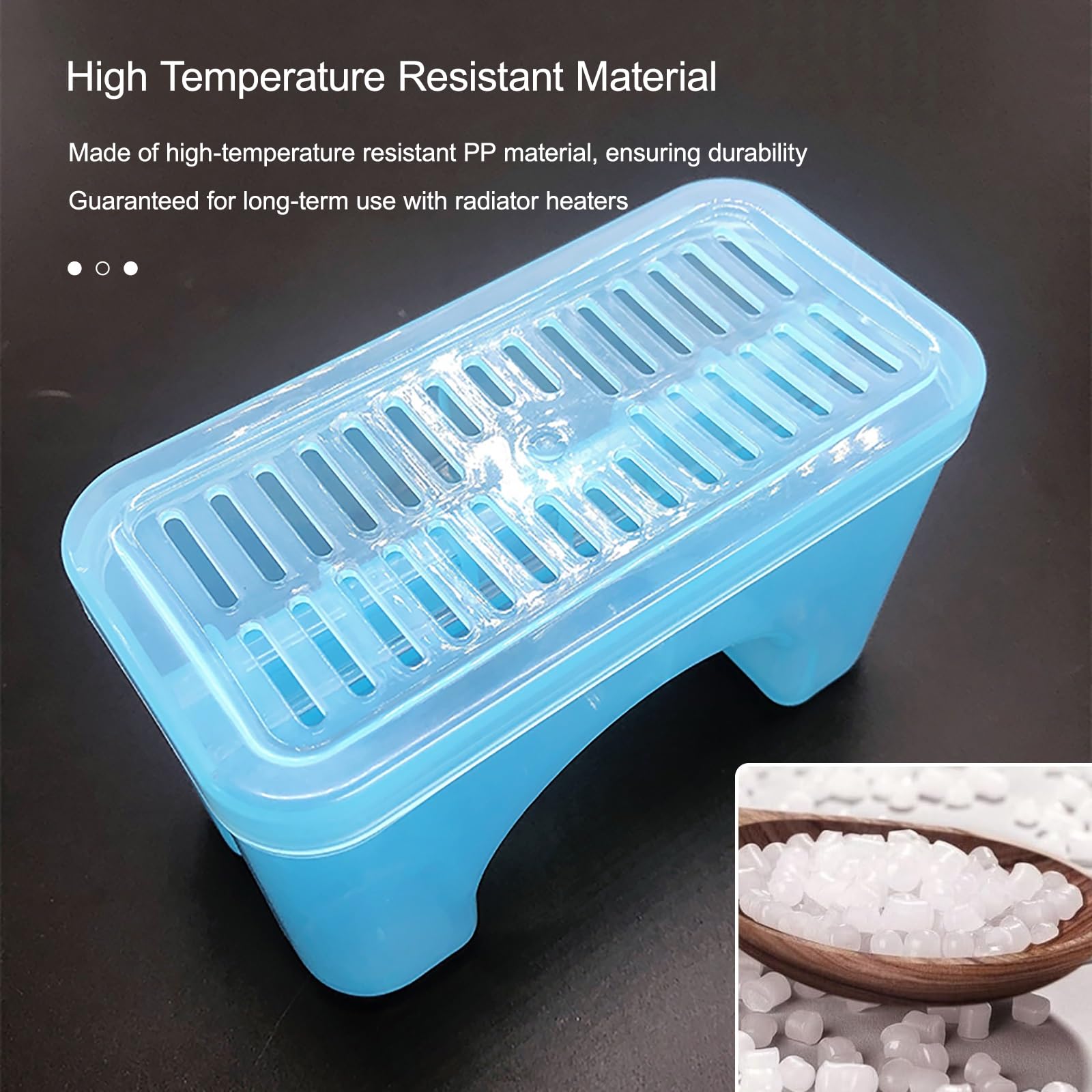 Umidificatore per Termosifone a Olio Plastica PP Resistente, Umidificatore Evaporativo Che Utilizza Il Calore del Radiatore(Blue-3PCS)