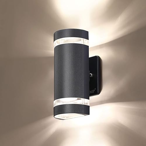 Luces LED de pared para exteriores, arriba y abajo.