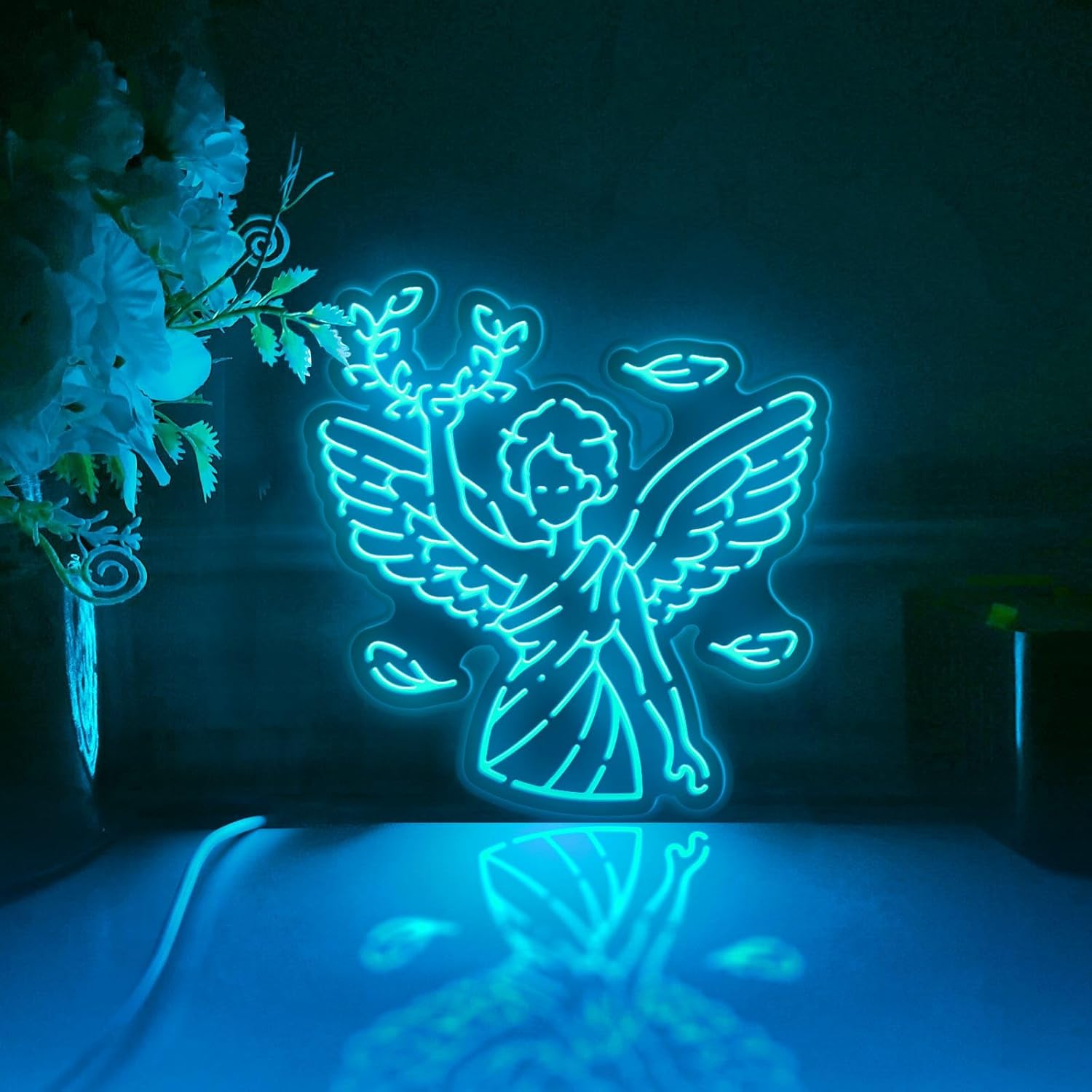 Greek Mythology Victoria Led Light Box, Goddess of Victory Wall Art Decor, Lighted Desktop Decoration (Static Light, Small Size)