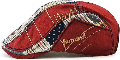 Miniatura 2 de M MOACC Sombrero de boina de algodón con hebilla de algodón ajustable Newsboy Sombreros Cabbie Gatsby Cap