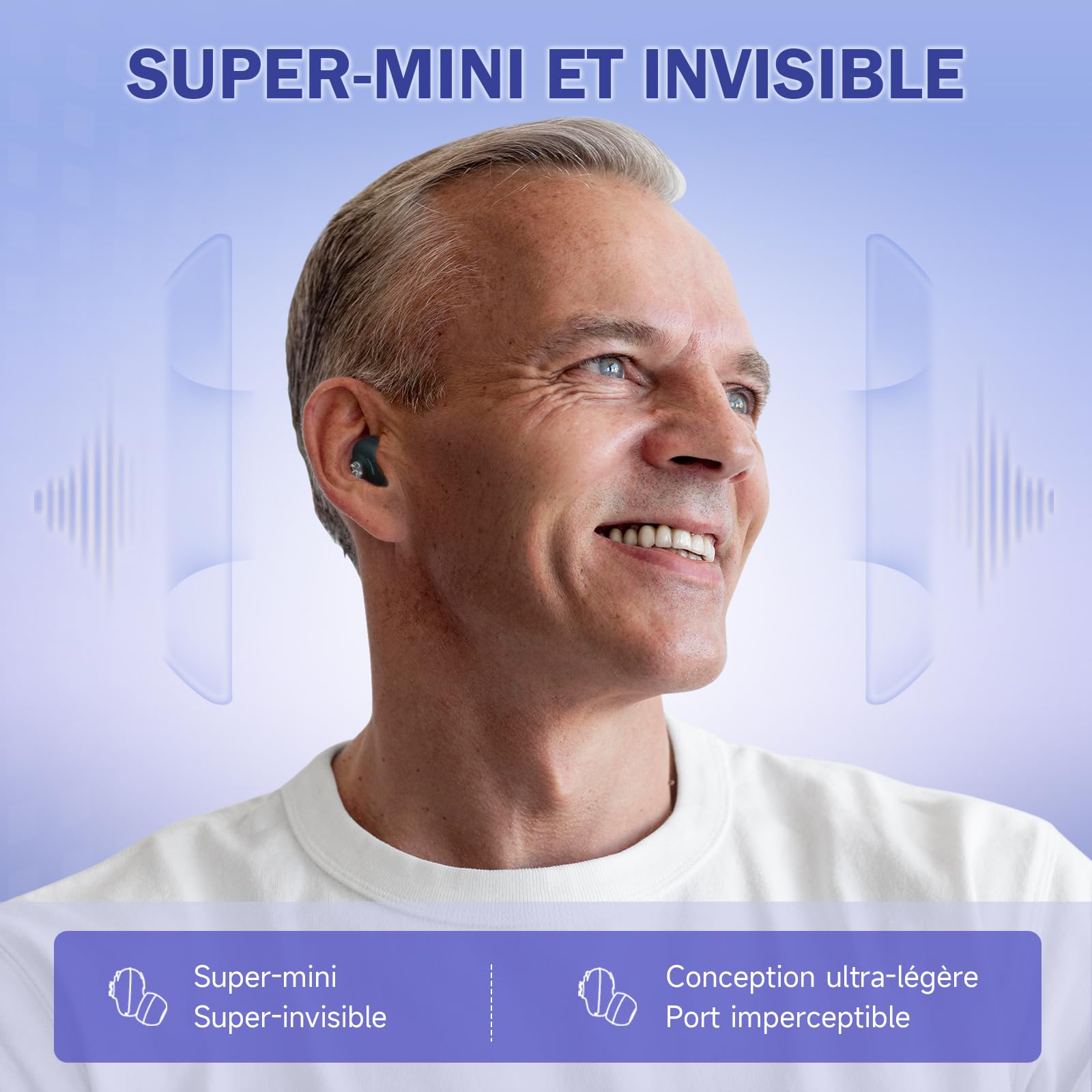 Britzgo Device - Casque Intra-auriculaire Haute Performance (autonomie de 15 Heures, Charge Rapide) - Noir (Double)