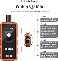 Vista 4 de JDIAG EL-50448 Herramienta de restablecimiento TPMS para el sistema de monitoreo de presión de neumáticos automático de GM, sensor de activación