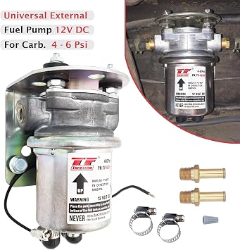 P4070 replacement Electric Fuel Pump 12V 4-6 4-8 Psi fuel pump pre-assembled universal rotary vane for automotive replacement (wiring attachment improved)
