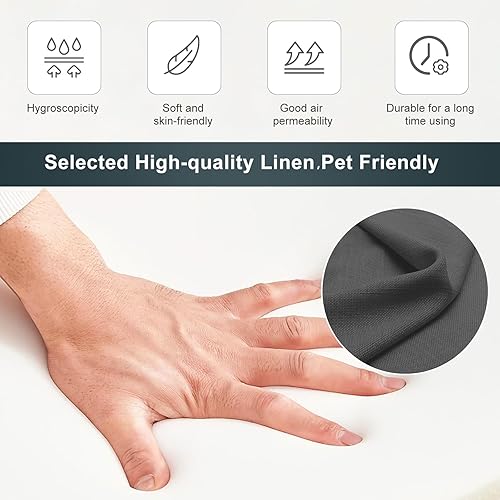 Miniatura 3 de VERYKE Sofá seccional para sala de estar, sofá modular moderno en forma de U con botones copetudos con diván doble, sofá con patas de metal para