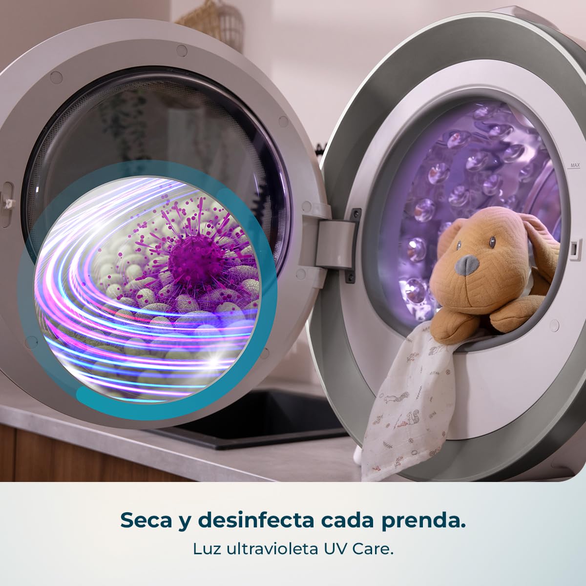 Cecotec Secadora Compacta de Evacuación 3Kg Bolero DressCode Dry 3600V. 12 Programas, Secado Automático Inteligente, Pantalla FullColor, Función UV Care, Dry Shoe Pro, Delay Start, Blanca