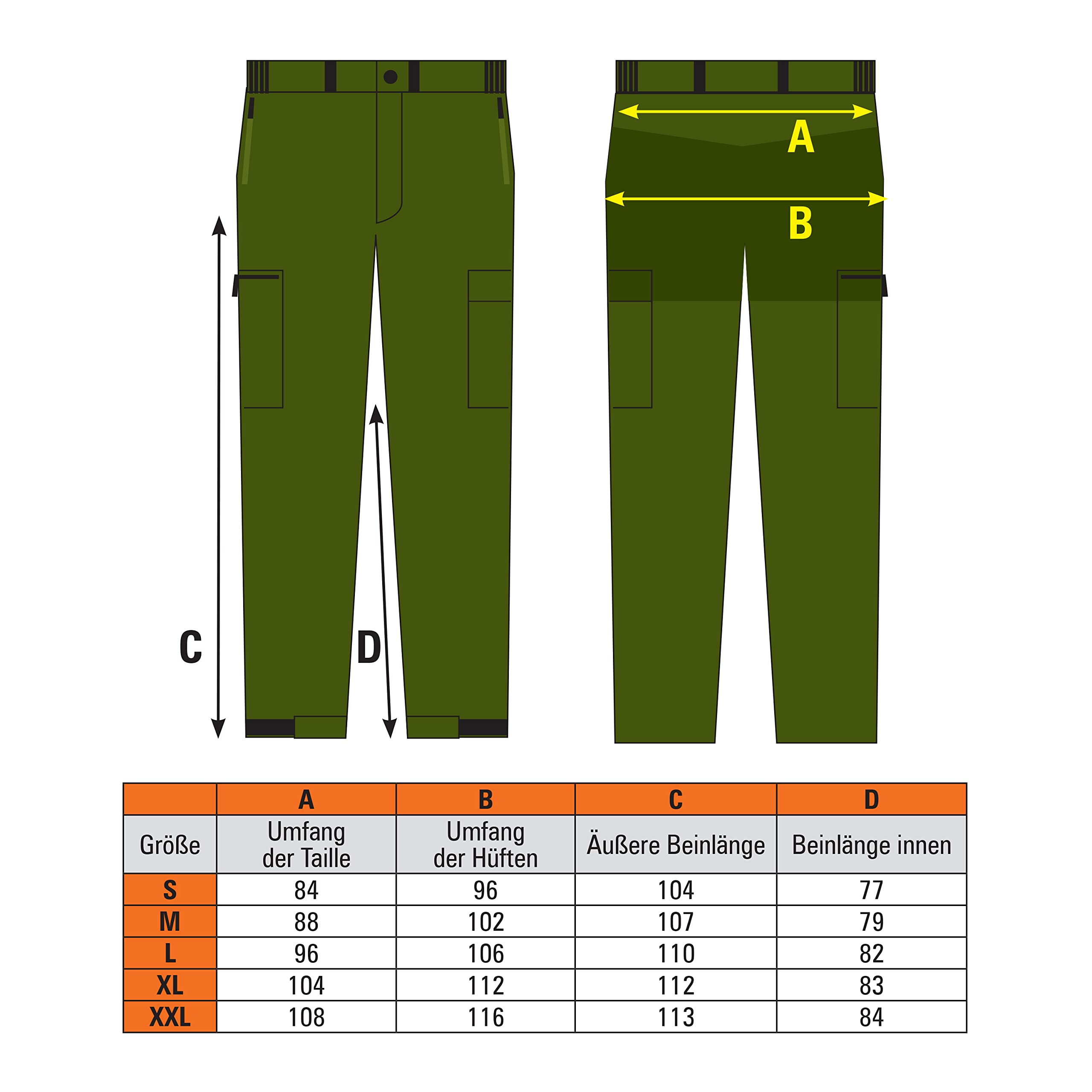 Tandem Baits Herren Cargo Hosen | Outdoorhose Cargohose Wanderhose Trekkinghose für Männer | Freizeithose Anglerhose für Herren | Outdoor Angeln Wandern Camping | Fische Angeln | Activewear