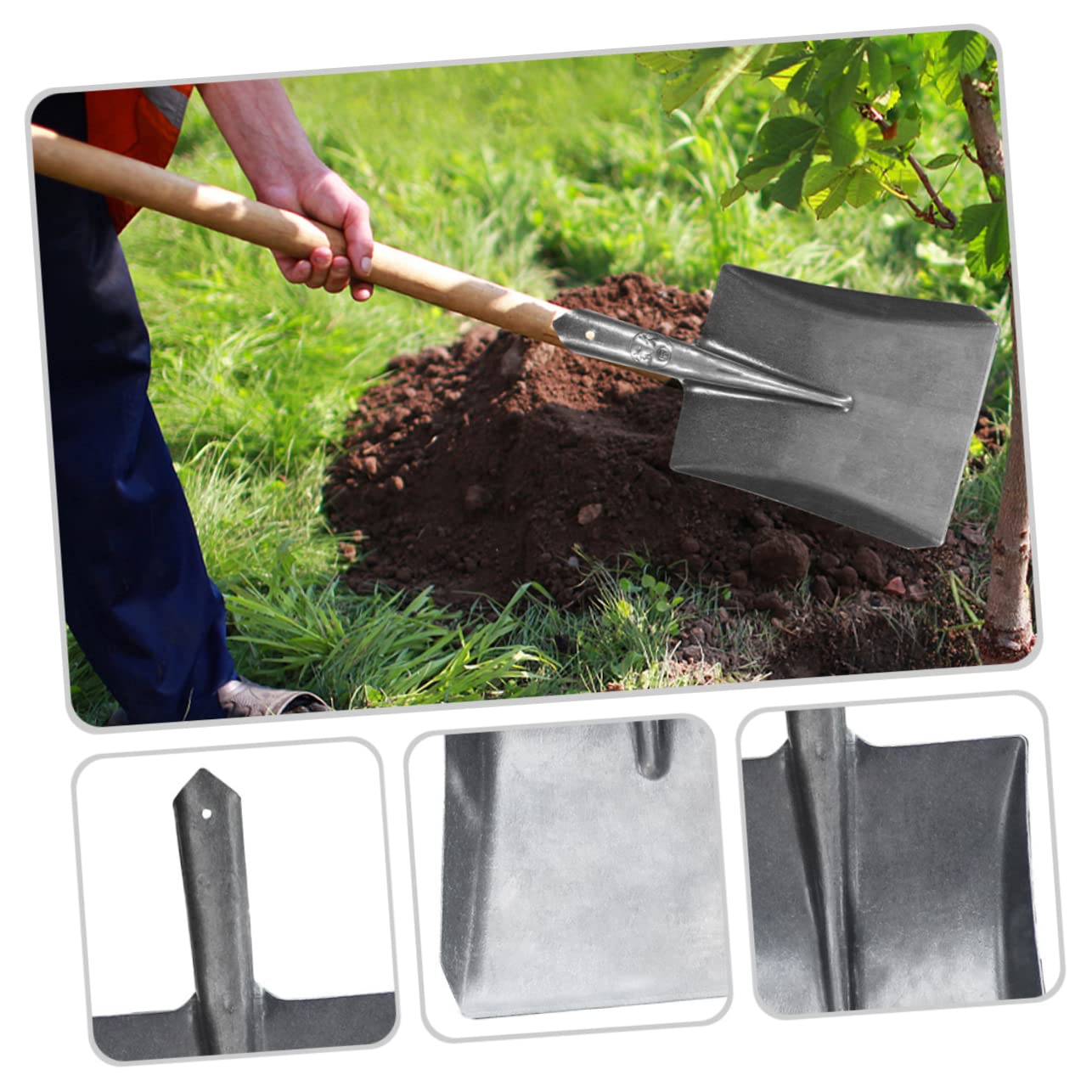 Robuste Gartenschaufel aus Stahl als Ersatz für Pflanzenarbeiten