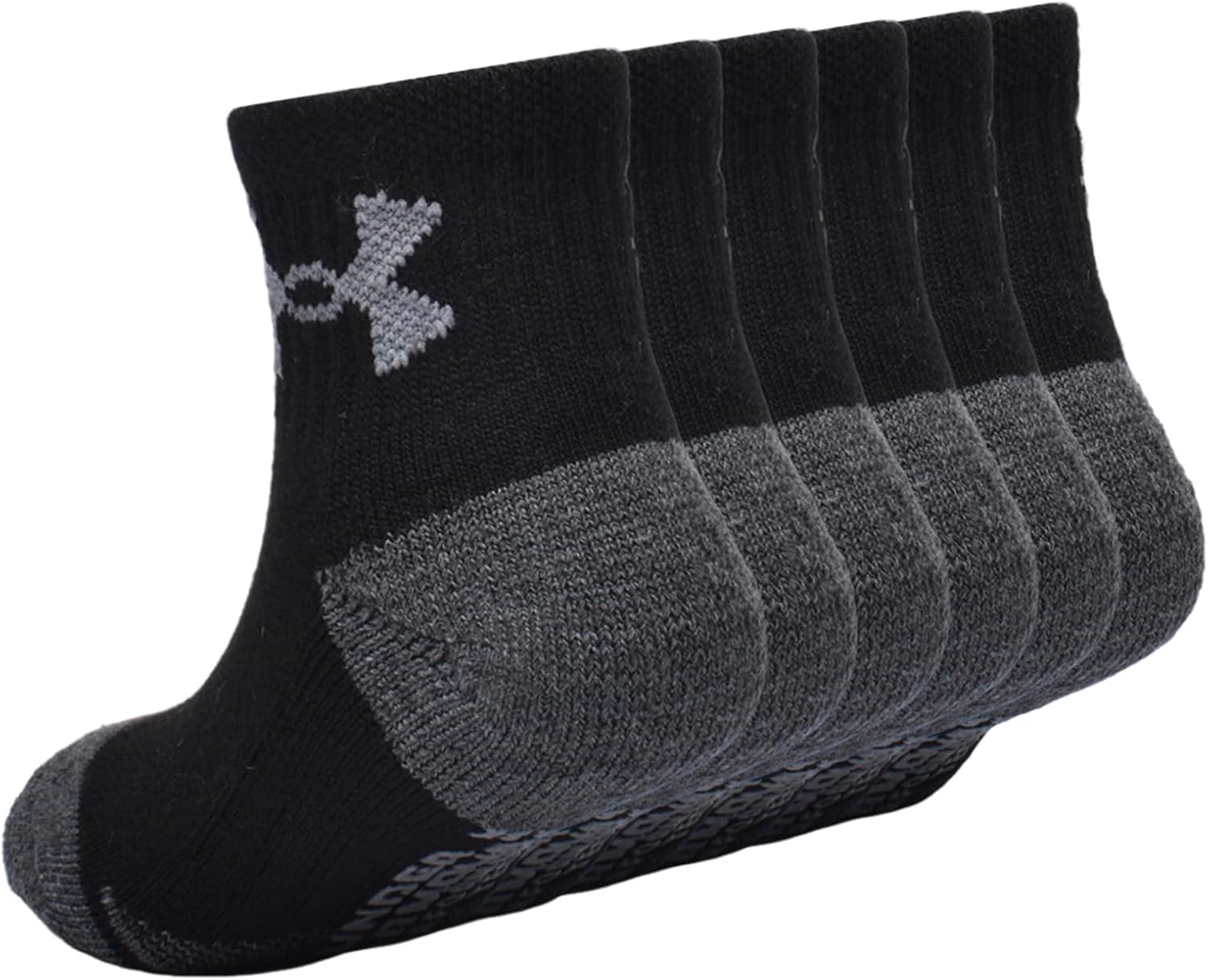 Under Armour baby-girls 6-pack Eco Performance Tech Half-cushion Quarter Sock - Image 2