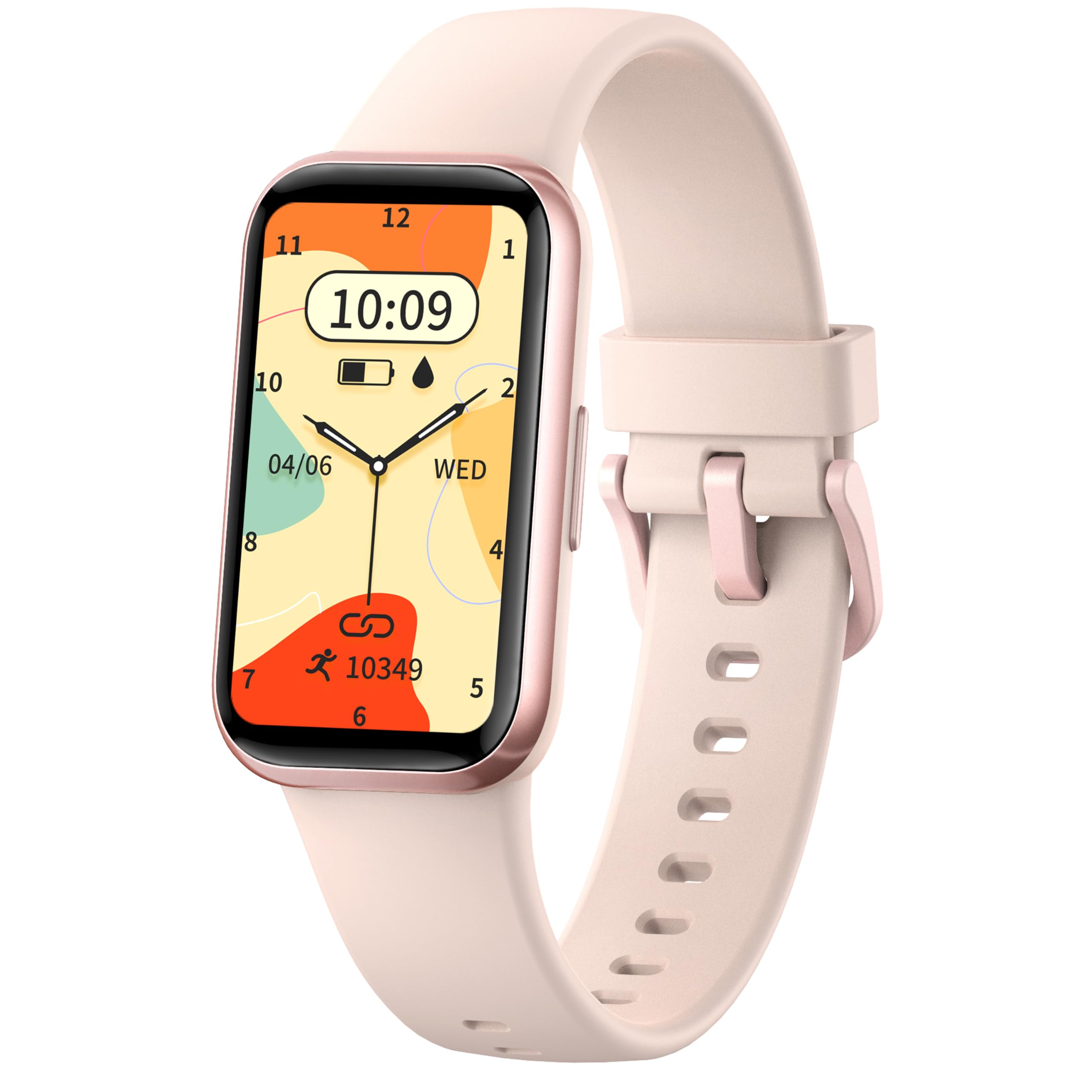 Fitness Bracciale Orologio con contapassi Cardiofrequenzimetro Ossigeno nel sangue SpO2,Smartwatch Fitness Tracker Impermeabile IP68 Orologio Fitness Monitor del Sonno per Donne Uomini Bambini