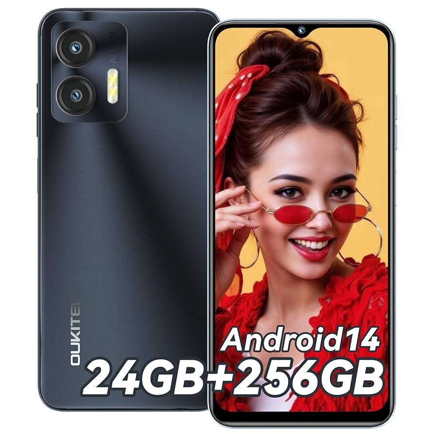 OUKITEL C36 スマートフォン 24GB+256GB/ 5150mAh Amazon