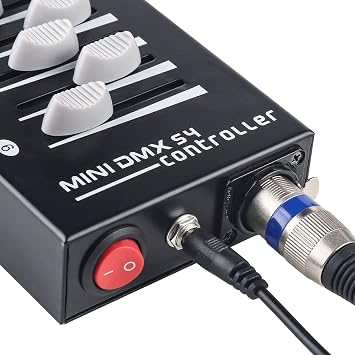 DMX Controllers Lighting, DJ Light Controller for Live House, DMX Controller 512 for Stage Light, 54CH DMX Lighting Controller for Family Party.