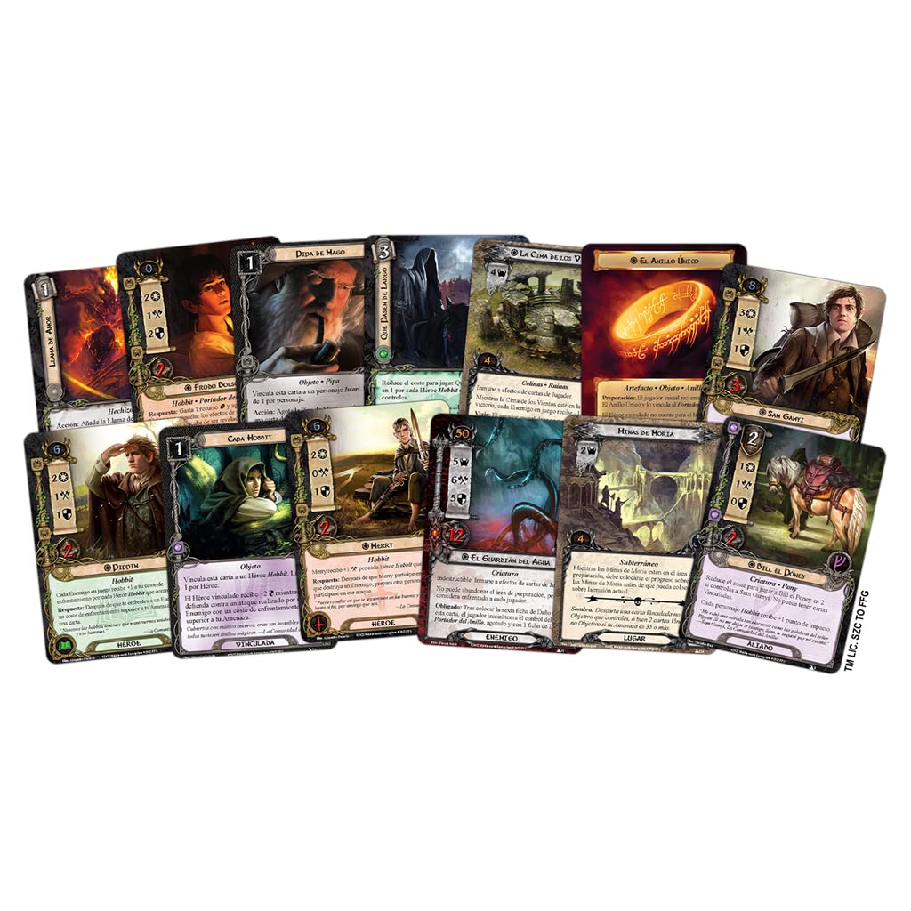 Fantasy Flight Games El Señor de los Anillos LCG - La Comunidad del Anillo Expansión de Saga - Juego de Cartas en Español, MEC109ES