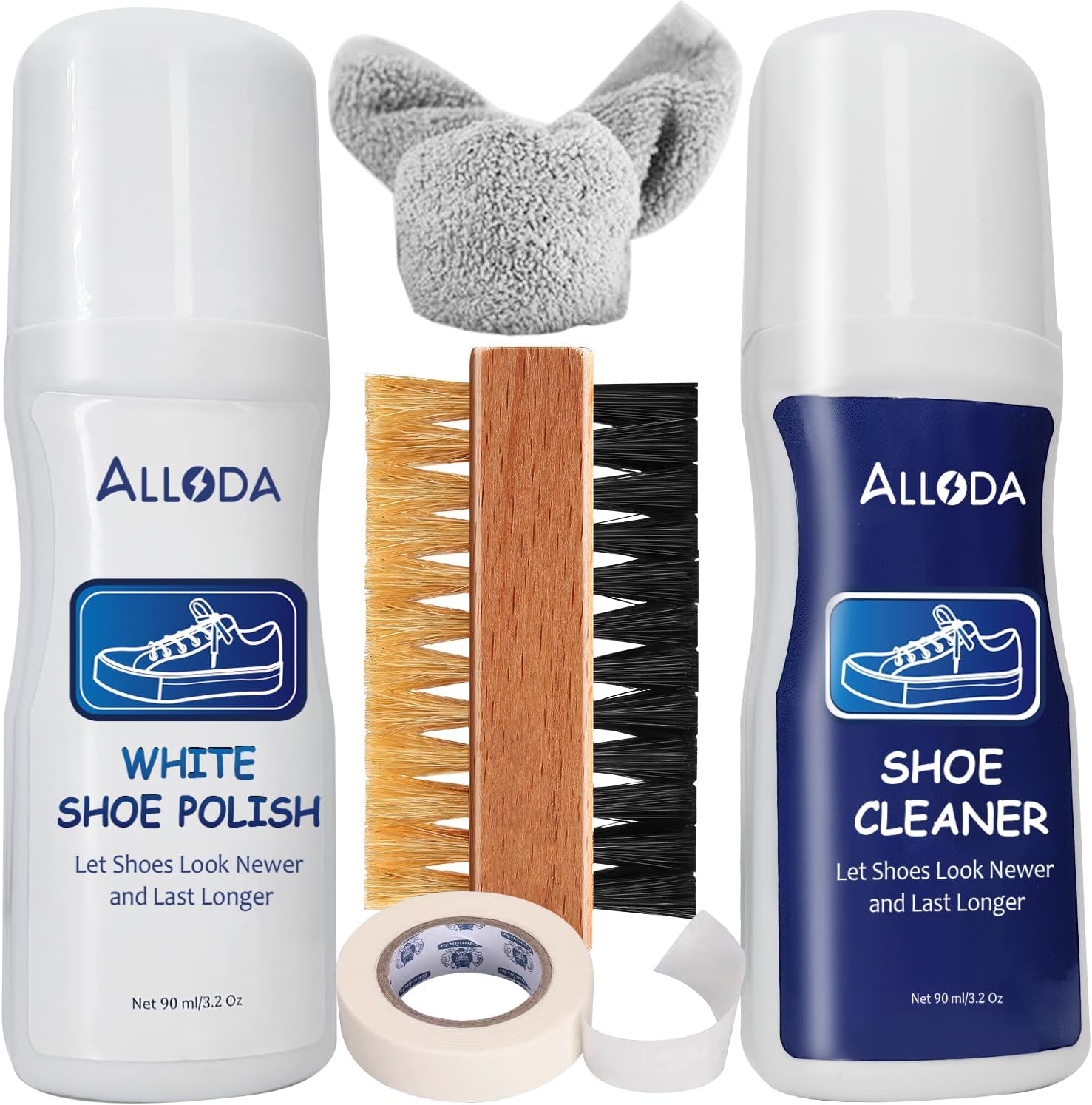 Alloda Shoe Cleaner & Shoe Whitener, Sneaker Cleaner, Shoe Cleaning Kit, One Stop Kit