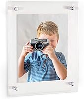 Vista 11 de ArtToFrames - Marco acrílico flotante para fotos de hasta 4x6 pulgadas (Marco completo es 8x10) con herrajes de montaje en pared de separación