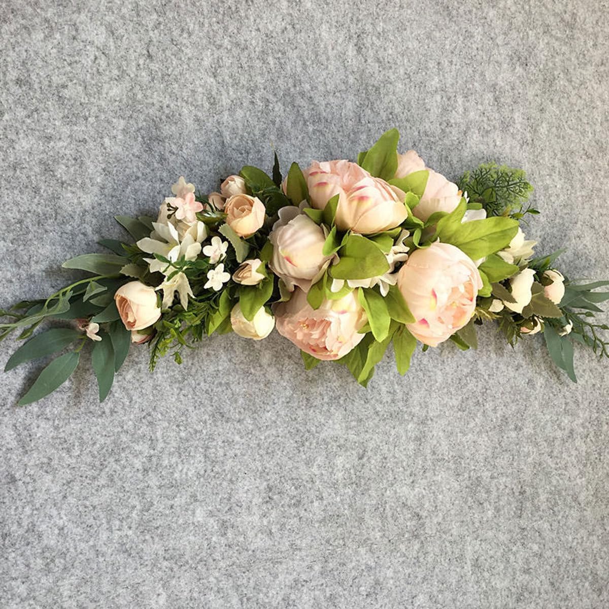 Veemoon Eternal Flower Door Decoration Peony Garland Artificial Wreath Shop Window Decor