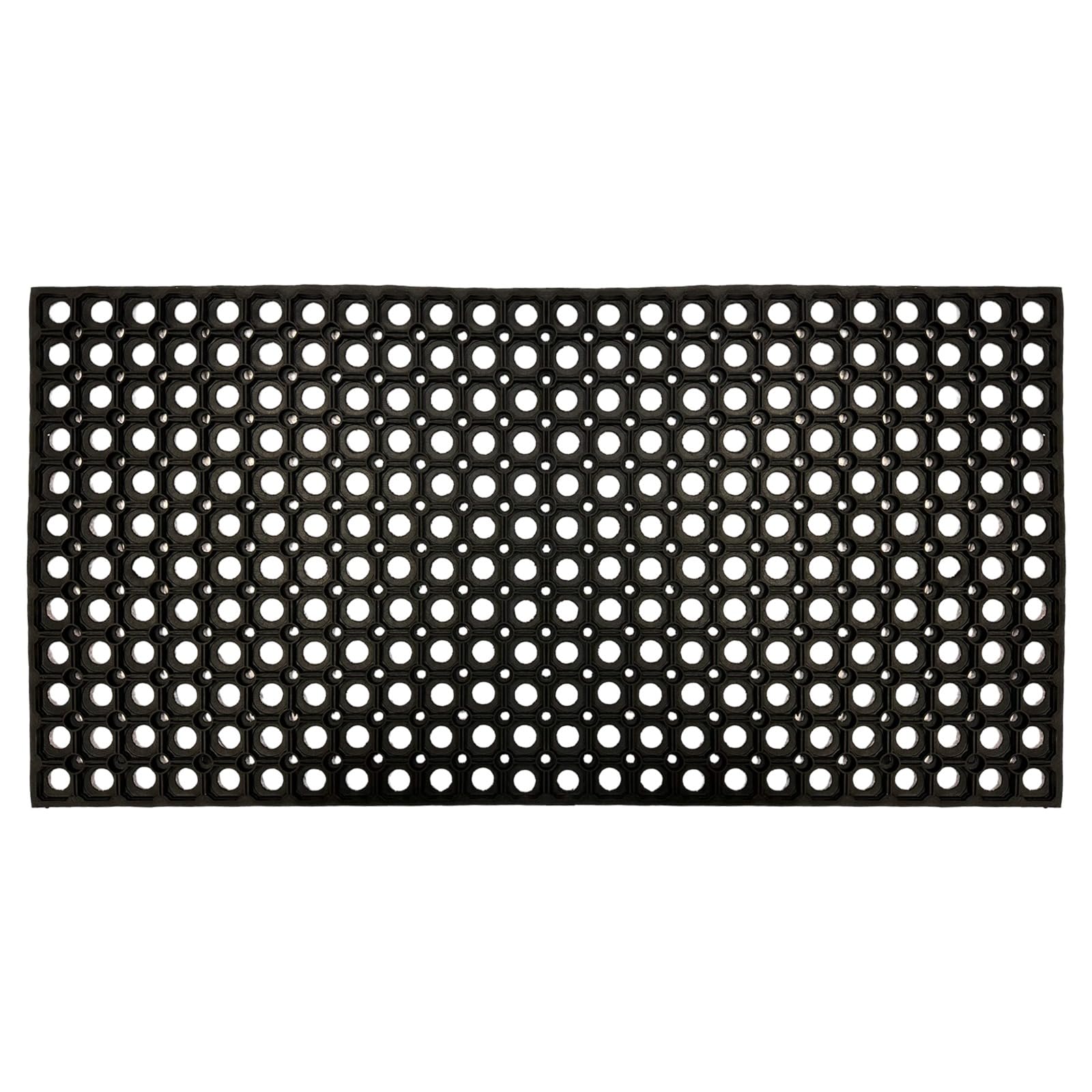 Grid Rubber Door Mat Heavy Duty Non-Slip Door Mats Outdoor Anti Fatigue Dirt Scrapper Floor Mat For Entrance, Backdoor, Patio And Lawn Outdoor Mat (PACK OF 1, 50 x 100 cm (Rectangular) — image 1