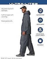Vista 27 de FROGG TOGGS Traje de lluvia transpirable impermeable Ultra-Lite2 de 2 capas para hombre
