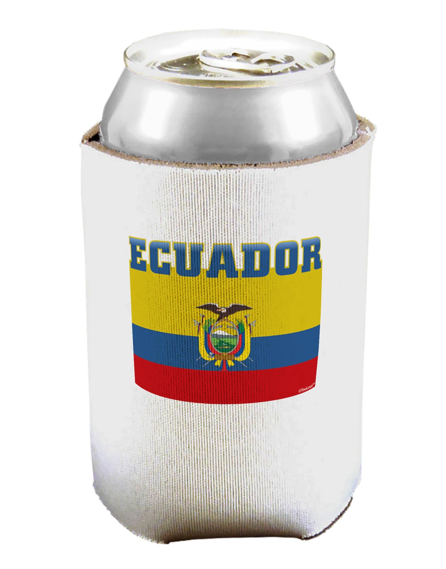 TOOLOUD Ecuador Flag Can/Bottle Insulator Cooler - 2 Pack