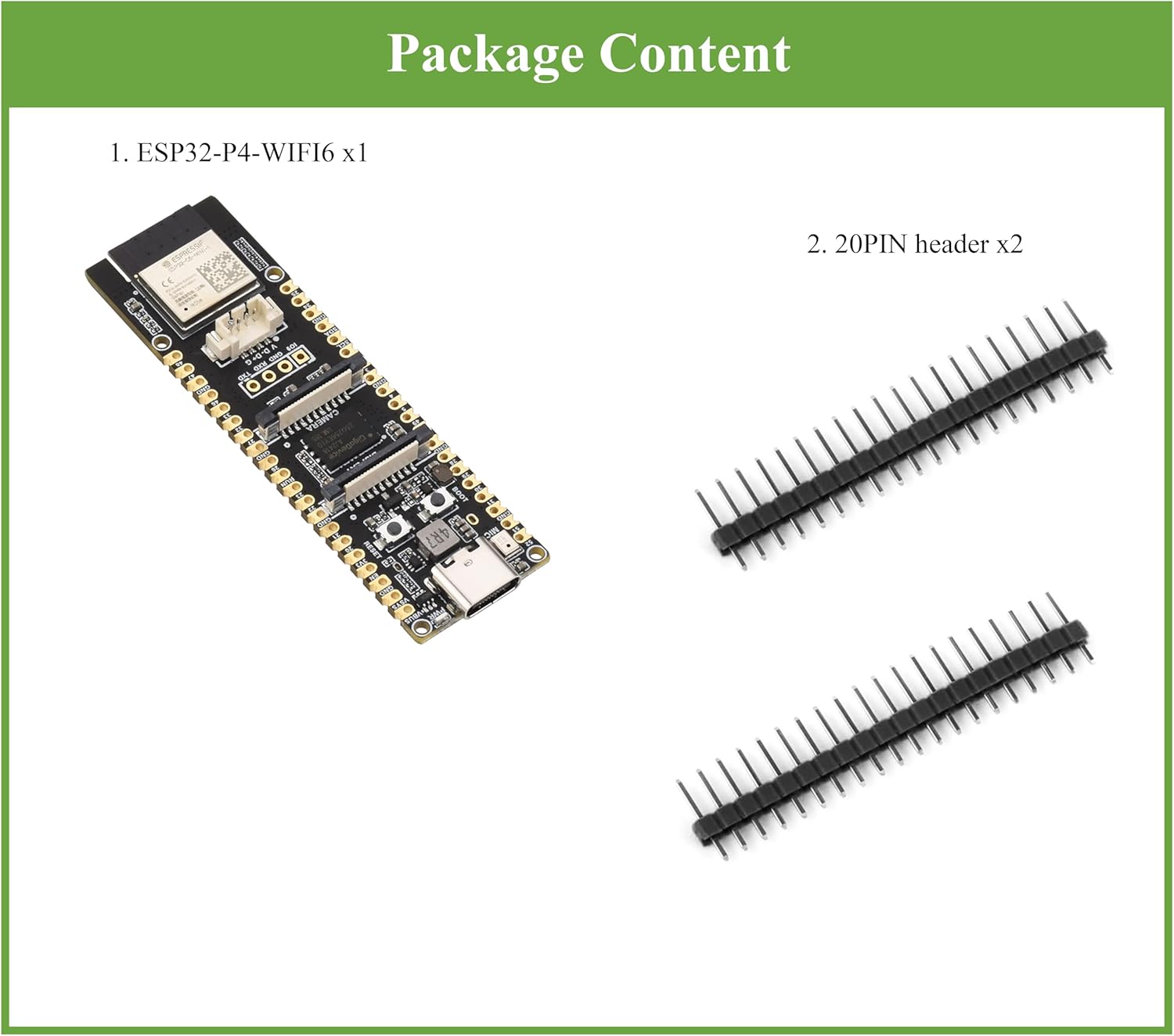 AI ESP32-P4-WIFI6 Development Board, Based On ESP32-P4 and ESP32-C6, Supports Wi-Fi 6 and Bluetooth 5 / BLE, Rich Human-Machine Interfaces, Supports AI Speech Interaction