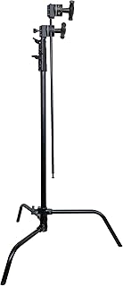 KUPO 40in Master C-Stand with Sliding Leg KIT & Quick-Release System (Stand with 2.5in Grip Head & 40in Grip ARM with HEX Stud) - Black (KS707711)