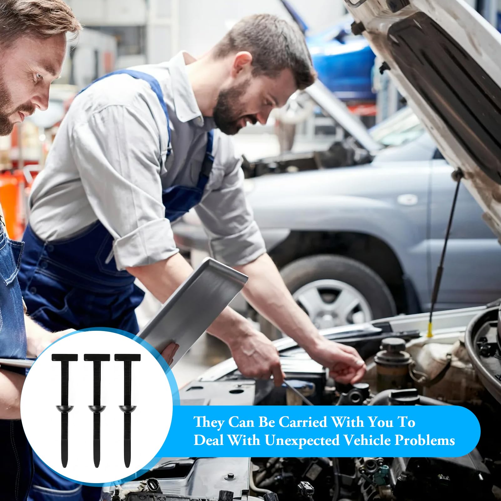 110 fascette stringicavo in nylon universale per riparazione auto, multiuso, per riparazioni quotidiane, fissaggio rapido per auto, casa, macchinari