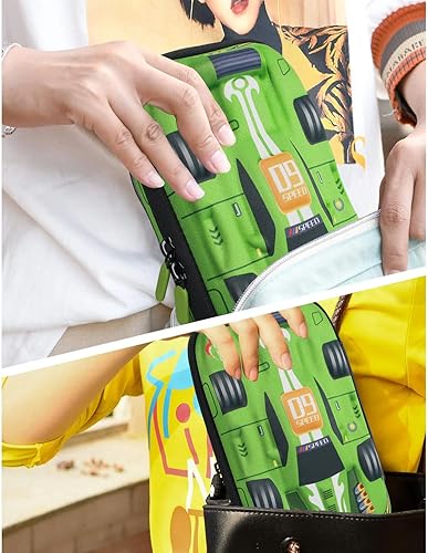 Miniatura 7 de Rockpapa Estuche deportivo de gran capacidad para lápices de carreras para automóvil, caja de lápices, caja de almacenamiento para estudiantes,