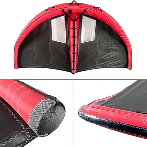 Inflatable Hydrofoil Board,4㎡,5㎡,6㎡ Windsurfing Board, Kitesurfing Wing Lightweight with Window, for Outdoor Water Sports,6㎡