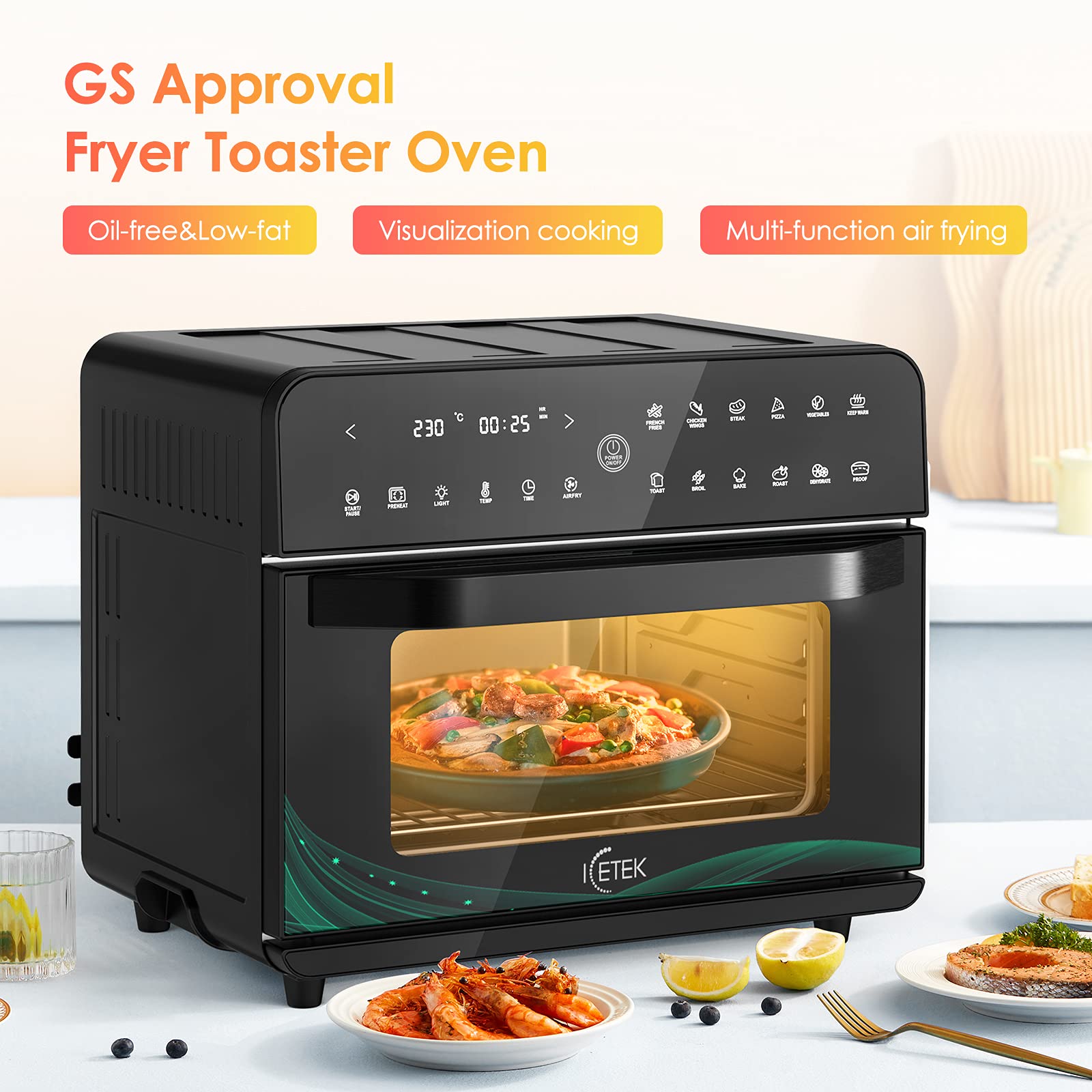 icetek air fryer oven