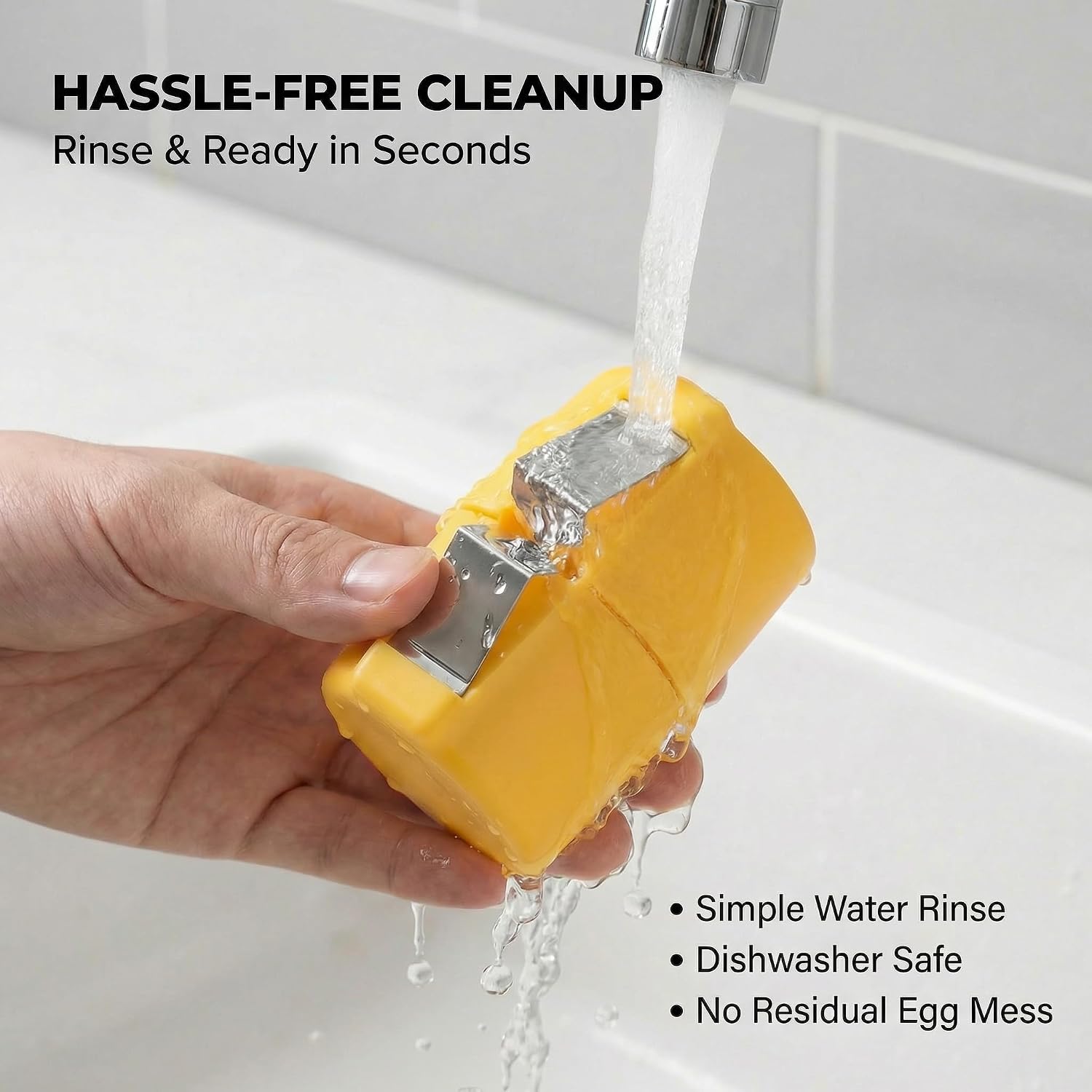 Premium PP Egg Shell Opener & Egg Cracker, Multifunctional Egg Peeler & Egg Opener Tool for Raw Eggs, Quick Clean Crack Egg Opener for Home Kitchen Gadgets (Yellow) image 2