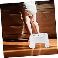 Vista 3 de USHOBE Cartoon Plastic Stool Bathroom Stool for Toddlers Toddler Step Stool Round Ottoman Table Step stools for Kids Toddlers Stool Toddler Stool