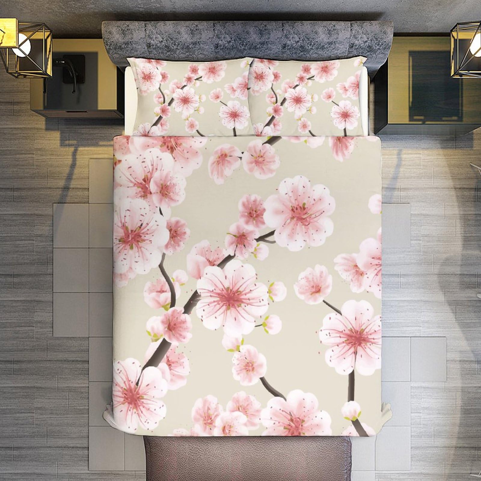 Amazon｜布団カバー 3点セット 桜 桜柄 桜の花 掛け布団カバー 