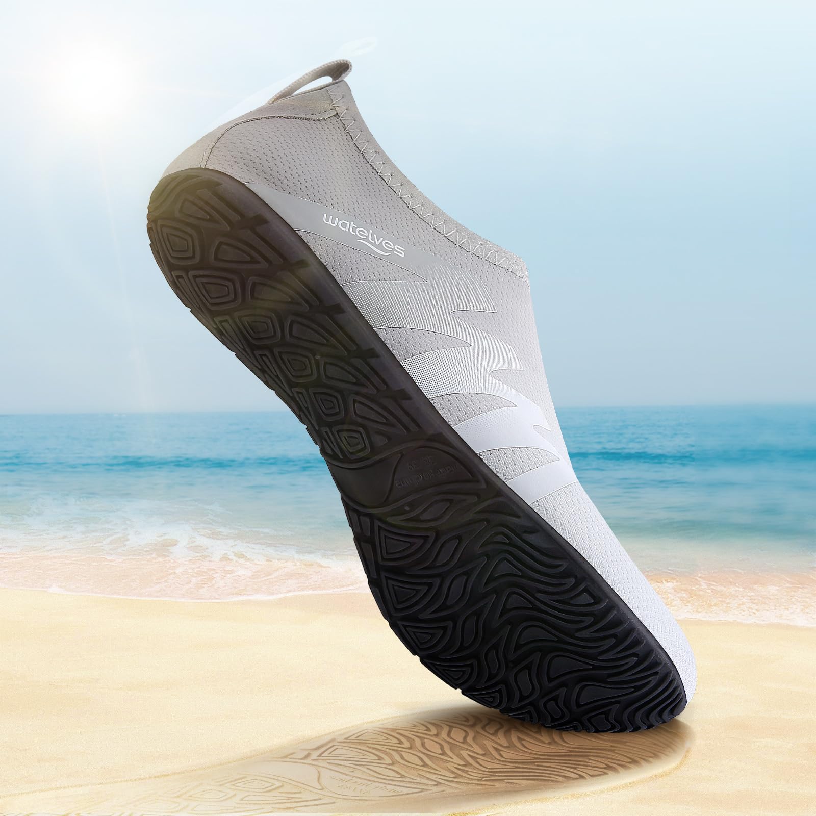 WateLves Scarpe da Scoglio Scarpette Donna Uomo Asciugatura Rapida Super Leggere Antiscivolo per Spiaggia e Snorkeling Unisex