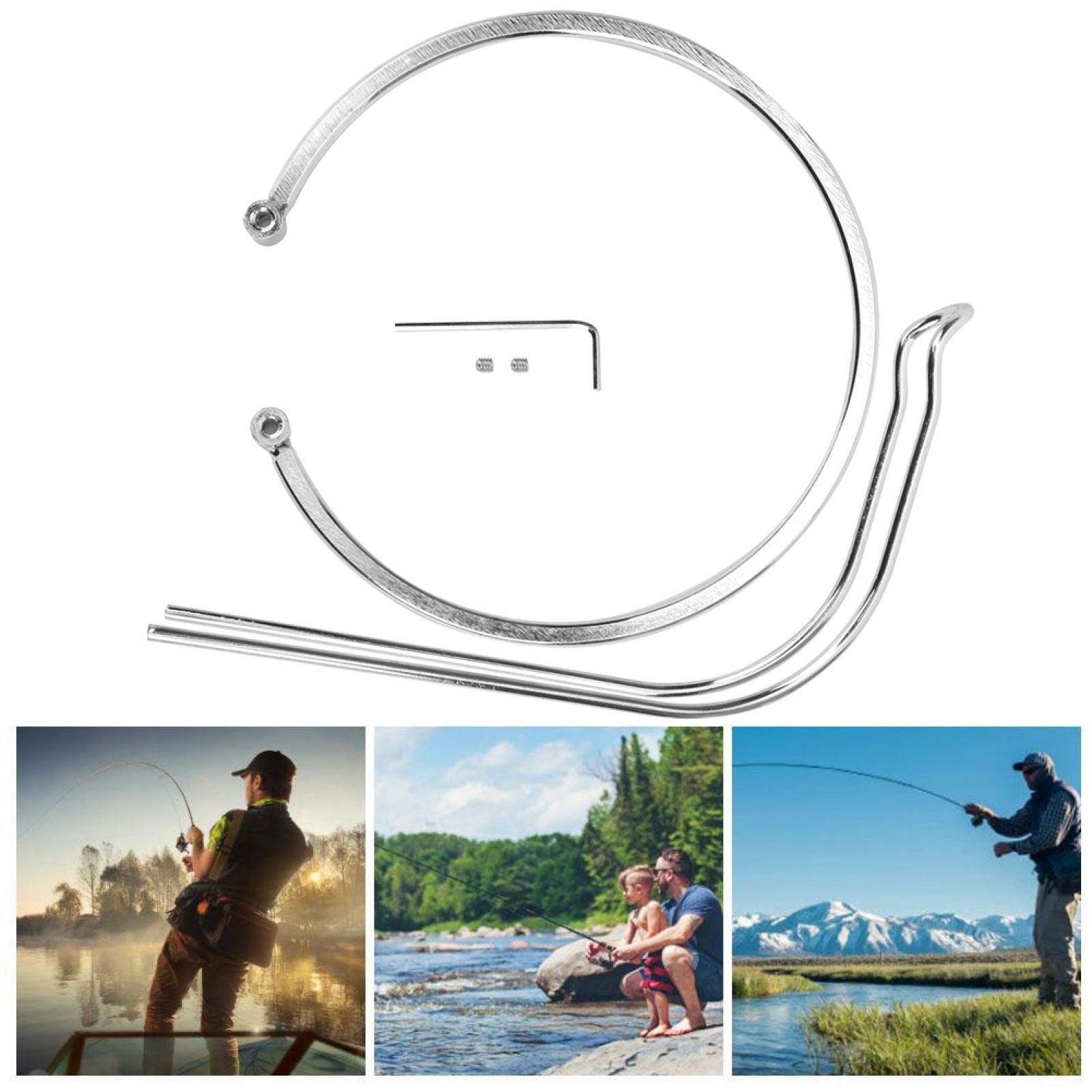 Fishing Reel Display Bracket, Fishing Wheel Display Bracket, Lightweight Portable Fishing Reel Stand, Stainless Steel for Fishing Lover Sea/Fishing Fishing Tackle