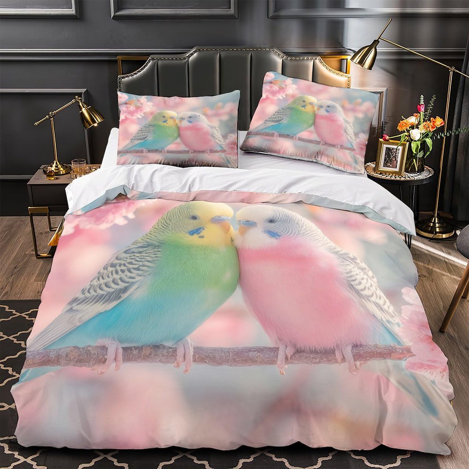 Housse de couette Cocker Spaniel lit adulte ambiance chaleureuse 220x240