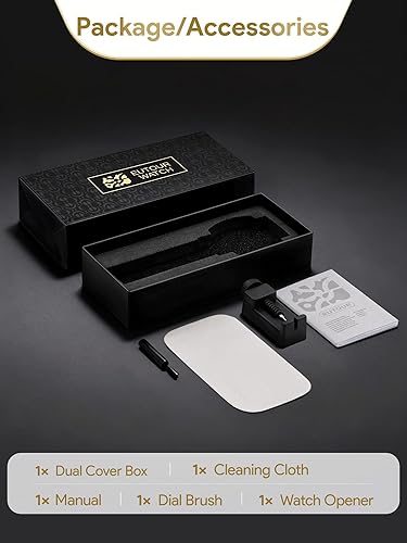 Miniatura 7 de EUTOUR Reloj de pulsera para mujer, magnético, minimalista, unisex, reloj de cuarzo suizo con esfera de acero inoxidablecuero de 1.417 in