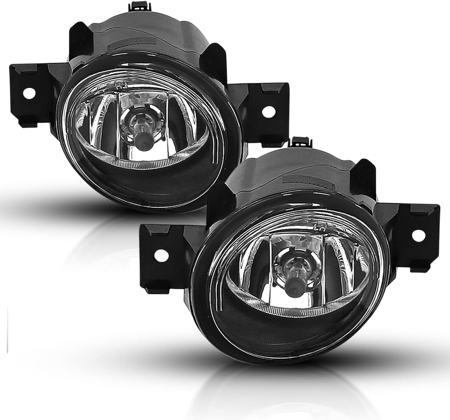 AmeriLite for Nissan Vehicles Durable Halogen H11 Bulbs Socket Fog Light Assembly Pair - Driver and Passenger Side